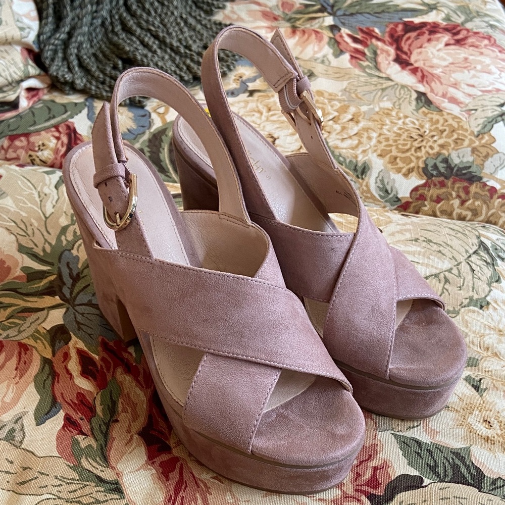 Limelight Mauve Platform Slingback Sandals